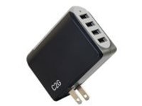 C2G 4-Port USB Wall Charger - AC to USB Adapter, 5V 4.8A Output power adapter - USB