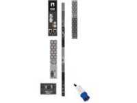 Tripp Lite 10kW 3-Phase Monitored PDU w/LX Platform Interface, 200/208/240V Outlets (42 C13 & 6 C19), Touchscreen LCD, IEC-309 30A Blue, 0U, TAA