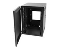 Legrand 26RU Swing-Out Wall-Mount Cabinet with Perforated Door-Black-TAA