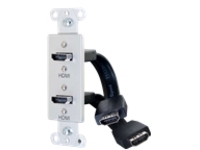 C2G HDMI Pass Through Decorative Wall Plate