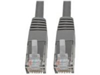 Tripp Lite Premium Cat5/Cat5e/Cat6 Gigabit Molded Patch Cable, 24 AWG, 550 MHz/1 Gbps (RJ45 M/M), Gray, 35 ft.