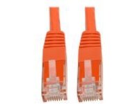 Tripp Lite Premium Cat5/Cat5e/Cat6 Gigabit Molded Patch Cable, 24 AWG, 550 MHz/1 Gbps (RJ45 M/M), Orange, 20 ft.