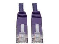 Tripp Lite Premium Cat5/Cat5e/Cat6 Gigabit Molded Patch Cable, 24 AWG, 550 MHz/1 Gbps (RJ45 M/M), Purple, 20 ft.