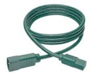 Tripp Lite 6ft Computer Power Extension Cord 10A 18 AWG C14 to C13 Green 6&#x27;
