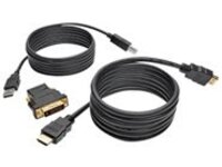 Tripp Lite 6ft HDMI DVI USB KVM Cable Kit USB A/B Keyboard Video Mouse 6&#x27;