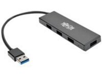 Tripp Lite 4-Port Portable Slim USB 3.0 Superspeed Hub w/ Built In Cable