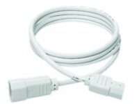 Tripp Lite 6ft Computer Power Extension Cord 10A 18 AWG C14 to C13 White 6'