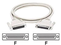 C2G - null modem cable - DB-25 to DB-25 - 3 m