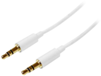 StarTech.com 1m White Slim 3.5mm Stereo Audio Cable