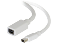 C2G 10ft Mini DisplayPort Extension Cable White Male to Female Thunderbolt2