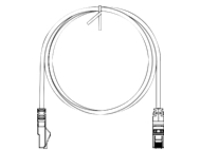 Panduit NetKey patch cable - 13.7 m - gray