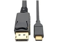 Tripp Lite USB-C to DisplayPort Cable, 4K @ 60Hz, Thunderbolt 3, USB Type C, USB Type-C, USB-C, 3 ft. 3'