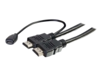 C2G 15ft High Speed HDMI Cable with Built-In Power Inserter 4K60