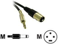 C2G Pro-Audio 3ft Pro-Audio XLR Male to 1/4in Male Cable - audio cable - 91 cm