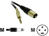 C2G Pro-Audio 25ft Pro-Audio XLR Male to 1/4in Male Cable