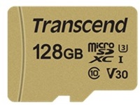 Transcend 500S - Flash memory card (microSDXC to SD adapter included)