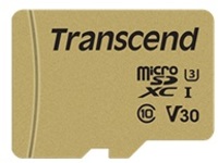 Transcend 500S - Flash memory card (microSDHC to SD adapter included)