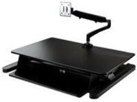 StarTech.com Sit Stand Desk Converter with Monitor Arm