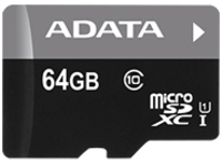 ADATA Premier - flash memory card - 64 GB - microSDXC UHS-I