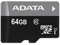 ADATA Premier - Flash memory card (microSDXC to SD adapter included)