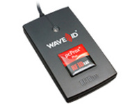 rf IDEAS WAVE ID Plus Keystroke RA FactoryTalk V2 Black Reader