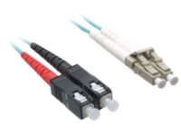 Axiom LC-SC Multimode Duplex OM4 50/125 Fiber Optic Cable