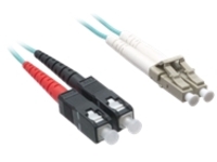 Axiom LC-SC Multimode Duplex OM4 50/125 Fiber Optic Cable
