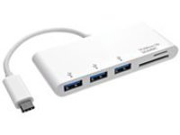 Tripp Lite 3-Port USB C Hub Adapter w/ x3 USB-A Ports & Micro SD & SD / MMC Memory Reader USB 3.1 Gen 1 Hub, USB Type C…