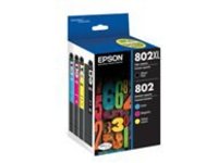 Epson 802/802XL - 4-pack - Hight Capacity (black) + Standard Capacity - black, yellow, cyan, magenta - original - ink c…