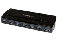 StarTech.com 7 Port USB 3.0 Hub – Up To 5 Gbps – 7 x USB – Universal Multi Port USB Extender for Your Desktop – USB Powered (ST7300USB3B)