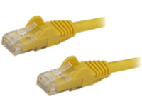 StarTech.com 50cm CAT6 Ethernet Cable, 10 Gigabit Snagless RJ45 650MHz 100W PoE Patch Cord, CAT 6 10GbE UTP Network Cable w/Strain Relief, Yellow, Fluke Tested/Wiring is UL Certified/TIA