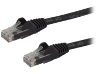 StarTech.com 7ft CAT6 Ethernet Cable, 10 Gigabit Snagless RJ45 650MHz 100W PoE Patch Cord, CAT 6 10GbE UTP Network Cable w/Strain Relief, Black, Fluke Tested/Wiring is UL Certified/TIA