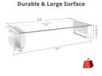 SIIG Tempered Glass Surface Smart Stand with USB and Audio Ports
