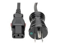 Eaton Tripp Lite Series Hospital-Grade Power Cord, NEMA 5-15P to Locking IEC C13