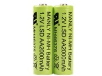 Socket battery - 2 x AAA type - NiMH