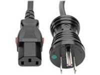 Eaton Tripp Lite Series Hospital-Grade Power Cord, NEMA 5-15P to Locking IEC C13
