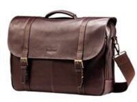 Samsonite Leather Flapover Case Double Gusset