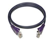 Tripp Lite 3ft Cat5e 350 MHz Snagless Molded UTP Patch Cable (RJ45 M/M) Purple 3'