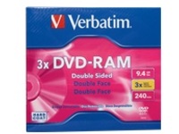 Verbatim - DVD-RAM - 9.4 GB (240min) 3x | Overview, Specs, Details