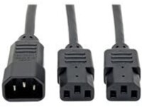 Tripp Lite 6ft Computer Power Cord Extension Cable C14 to 2xC13 10A 18AWG 6&#x27;