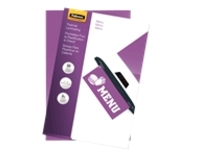 Fellowes Laminating Pouches Menu