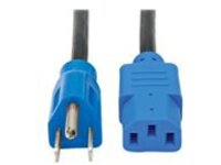 Tripp Lite 4ft Computer Power Cord Cable 5-15P to C13 Blue 10A 18AWG 4&#x27;