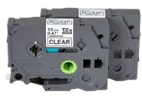 Brother TZe-1312PK - Black on clear