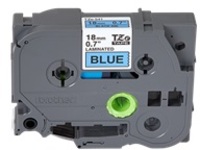 Brother TZe541 - Black on blue