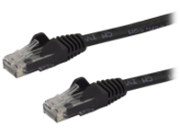 StarTech.com 100ft CAT6 Ethernet Cable, 10 Gigabit Snagless RJ45 650MHz 100W PoE Patch Cord, CAT 6 10GbE UTP Network Cable w/Strain Relief, Black, Fluke Tested/Wiring is UL Certified/TIA