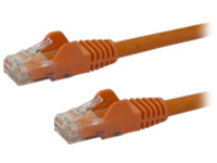 StarTech.com 100ft CAT6 Ethernet Cable, 10 Gigabit Snagless RJ45 650MHz 100W PoE Patch Cord, CAT 6 10GbE UTP Network Cable w/Strain Relief, Orange, Fluke Tested/Wiring is UL Certified/TIA
