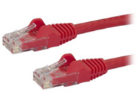 StarTech.com 100ft CAT6 Ethernet Cable, 10 Gigabit Snagless RJ45 650MHz 100W PoE Patch Cord, CAT 6 10GbE UTP Network Cable w/Strain Relief, Red, Fluke Tested/Wiring is UL Certified/TIA