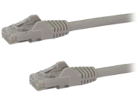 StarTech.com 100ft CAT6 Ethernet Cable, 10 Gigabit Snagless RJ45 650MHz 100W PoE Patch Cord, CAT 6 10GbE UTP Network Cable w/Strain Relief, Gray, Fluke Tested/Wiring is UL Certified/TIA