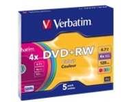Verbatim Colours - 5 x DVD&#x2B;RW