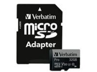Verbatim PRO - Flash memory card (SD adapter included)